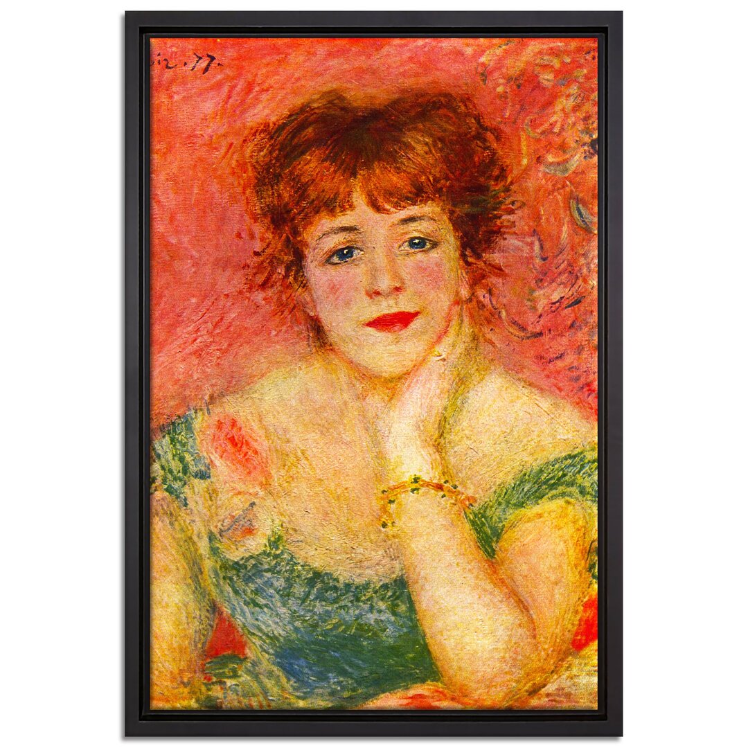 Gerahmtes Leinwandbild Porträt der Schauspielerin Jea von Pierre-Auguste Renoir