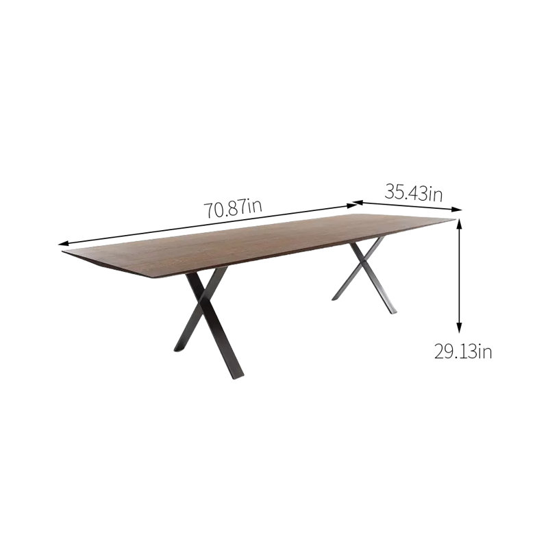 Table de salle à manger Mirelez, H 29,13 po x L 70,87 po x l 35,43 po