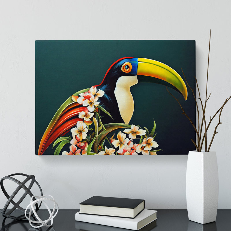 Tremendous Toucan Bird - Wrapped Canvas Print, 35cm H x 50cm W x 3cm D