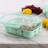 Martha Stewart 35 Ounce Glass Container with Snap On Lid in Mint