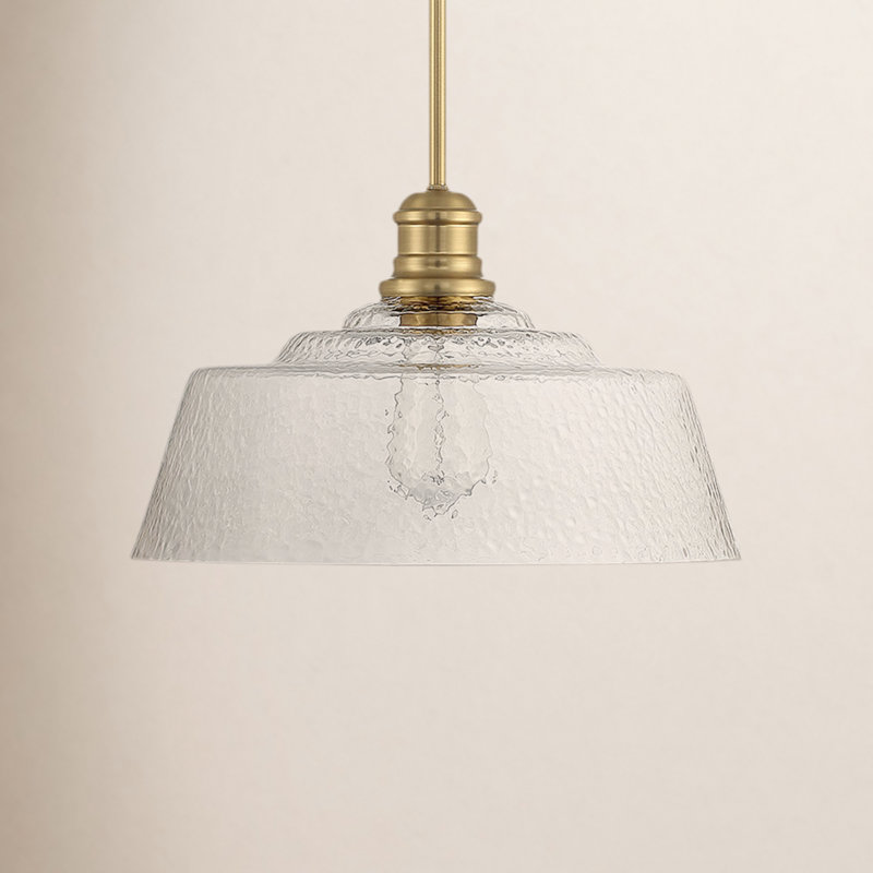 Lindholm 1 - Light Single Dome Pendant in Natural Brass, Natural Brass