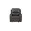 Fauteuil inclinable et oscillant en cuir Joela-99401252-94566789
