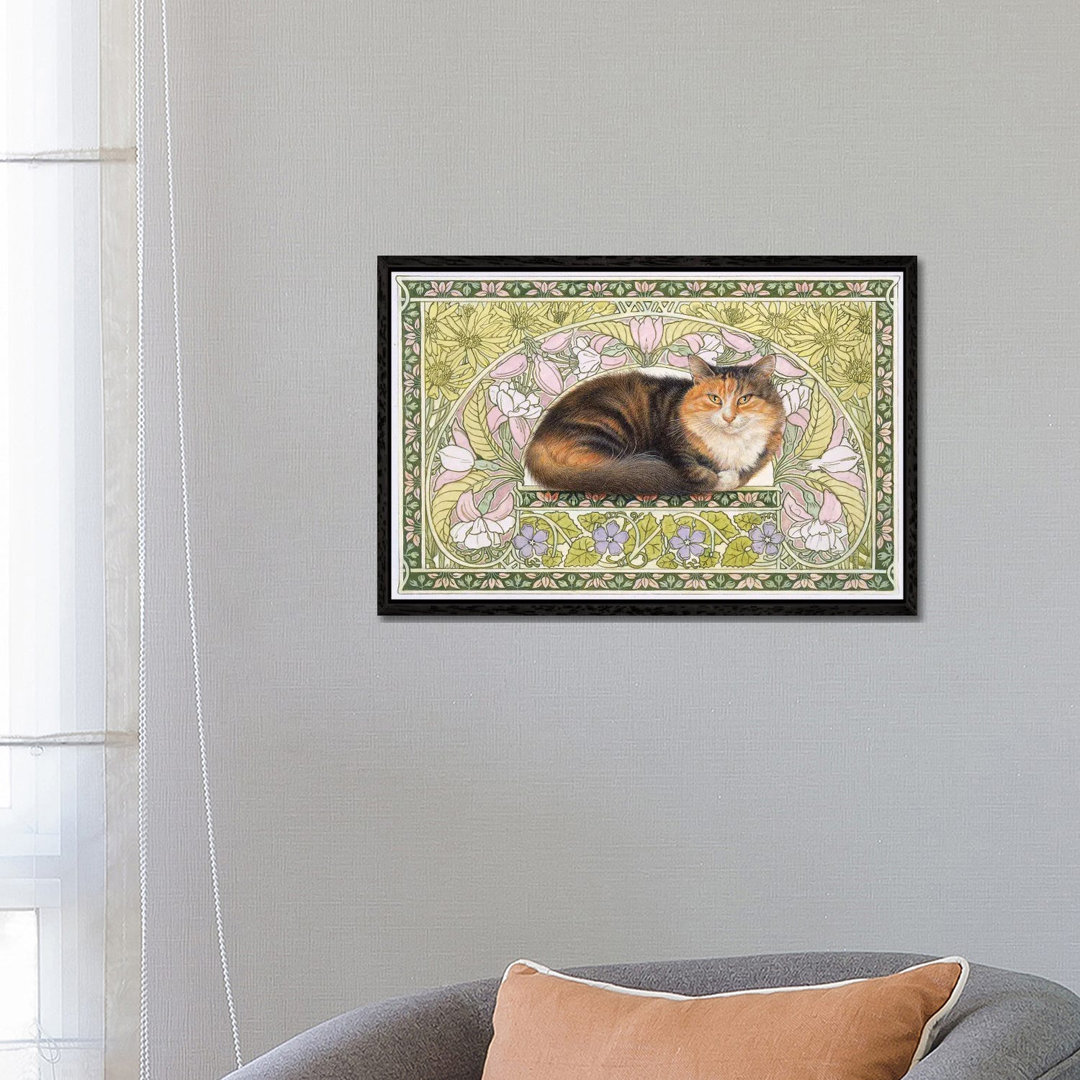 Jemima In Art Nouveau von Ivory Cats - Gallery-Wrapped Canvas Giclée on Canvas