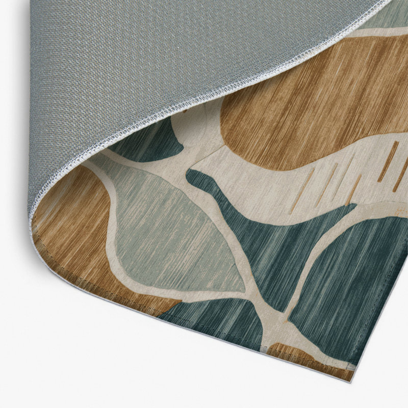Watercolor Brown Indoor and Outdoor Area Rug, Rectangle 2' x 3'