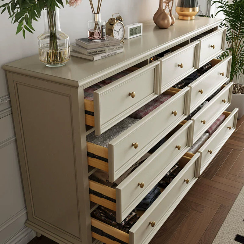 Buffet décoratif en bois massif, H 41,34 po x l 62,99 po x P 17,72 po