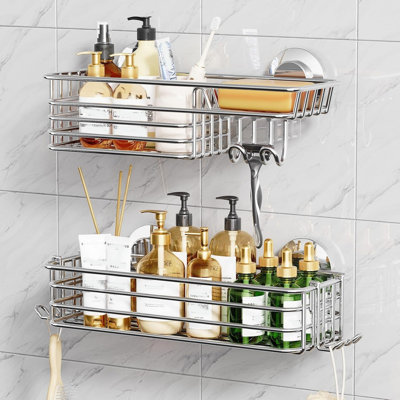 Wall Mounted Required Stainless Steel Shower Caddy