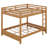 Queen Over Queen Size Bunk Bed, Bunk Bed Frame With Ladder And Guardrail For Kids Teens Adult, Maximize Space-2136094671