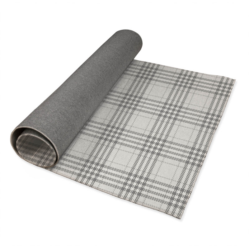 Tapis de bureau Christopher, L 5 pi x L 3 pi, Ivoire/gris anthracite