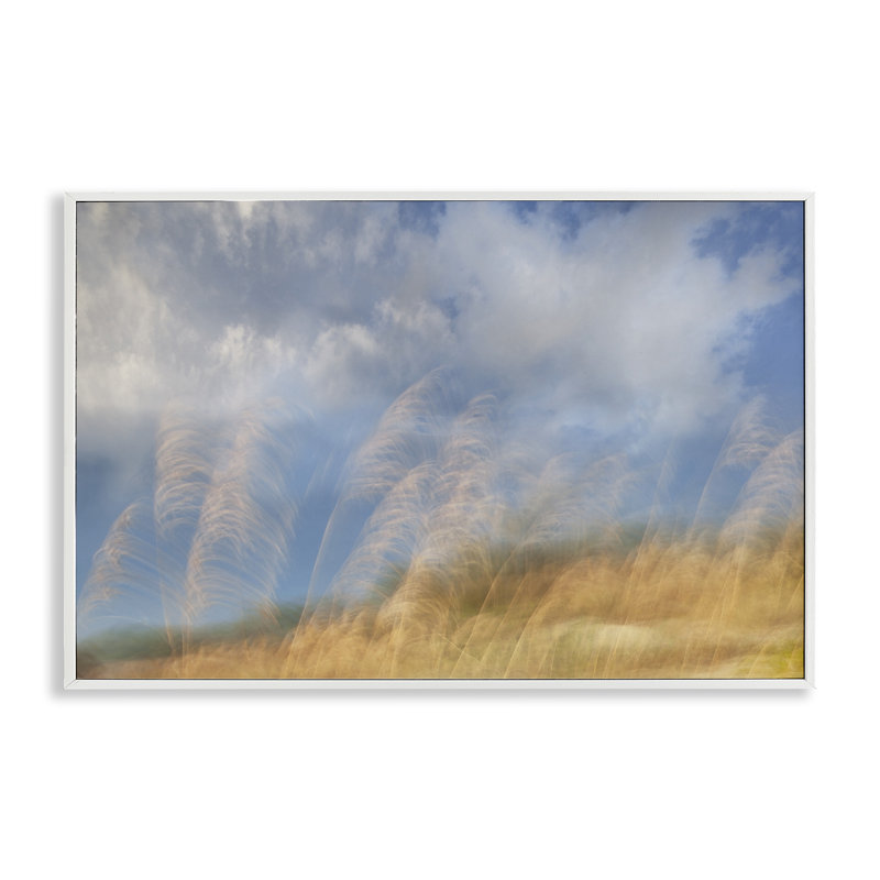Vagues de Terra, estampe numérique, Karin Connolly, H 20 po x l 30 po, Estampe numérique encadrée blanc bord de mer