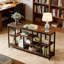Table d'appoint attrayante, canapé rustique, console