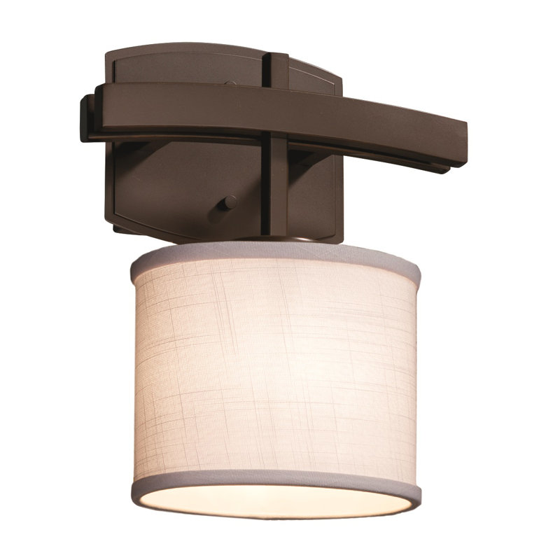 Applique à bras ovale 1 lumière Sav, Chrome poli, Crème