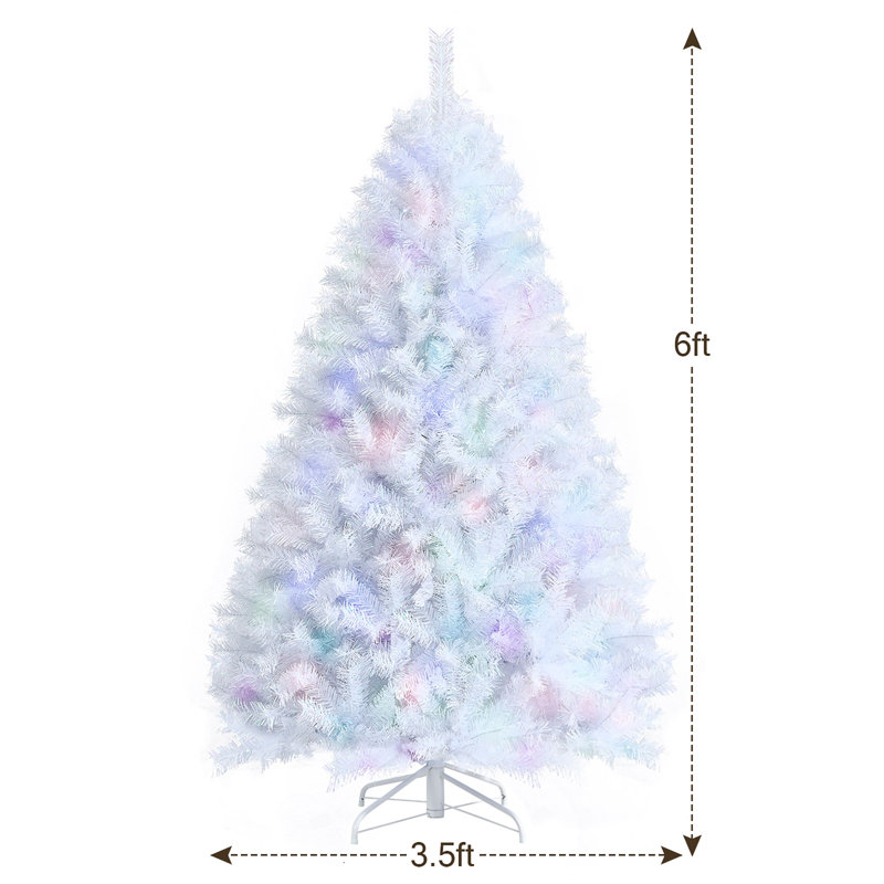 Arbre de Noël blanc en cachemire, H 6 pi