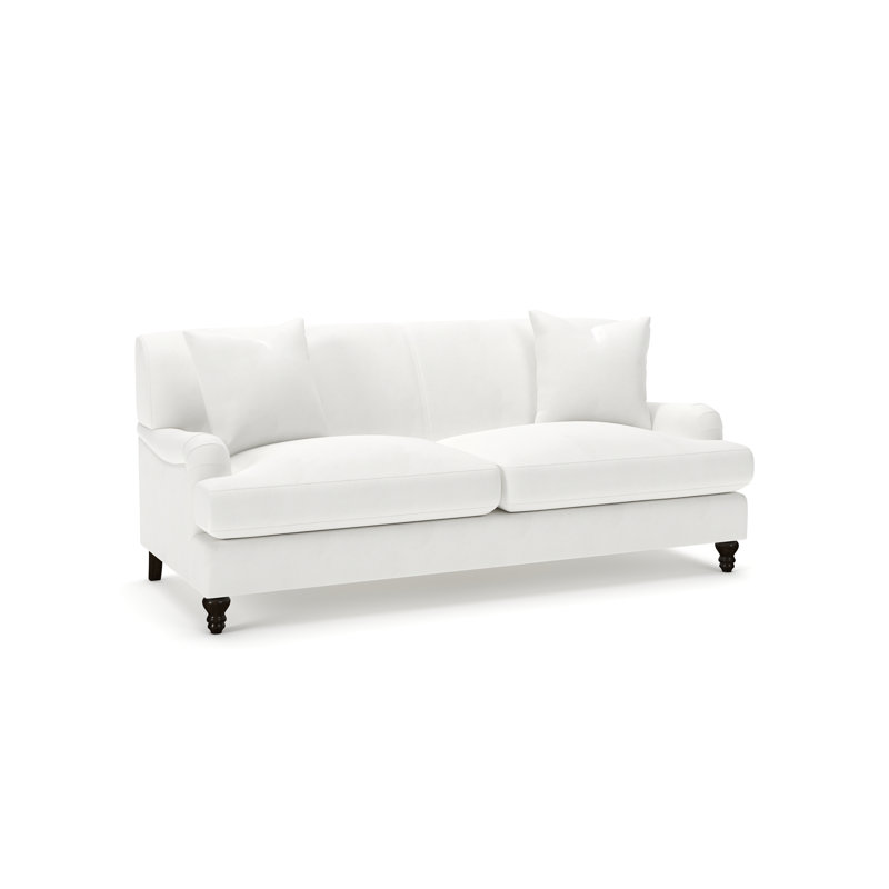 Walters Tight Back Sofa, Classic Bleach White Twill