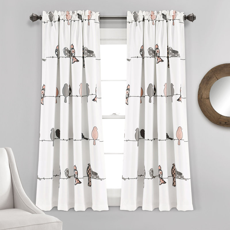 Paire de rideaux obscurcissant et isolant avec passe-tringle, Bleu marine, L 52 po x L 84 po