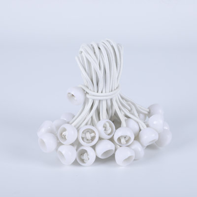 Abri d'auto 10 x 20 pi avec auvent de remplacement pour tente de garage avec 36 cordes élastiques résistantes aux rayons UV et aux déchirures, facile à assembler, blanc (seulement la housse, cadre non inclus) - Blanc