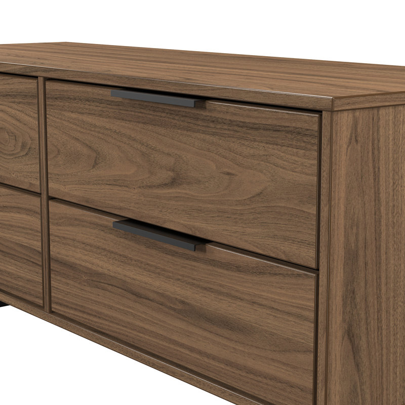Bonnelle 115cm W 4 - Drawer Chest of Drawers, Carini Walnut