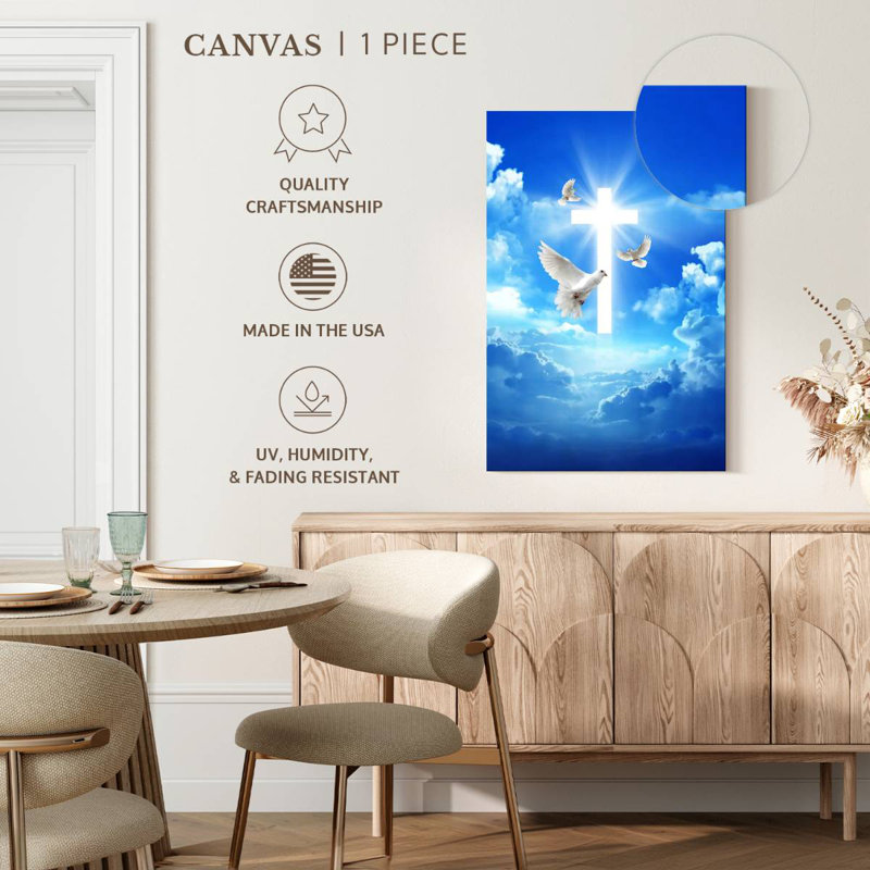 Heavenly Cross, 39" H x 26" W