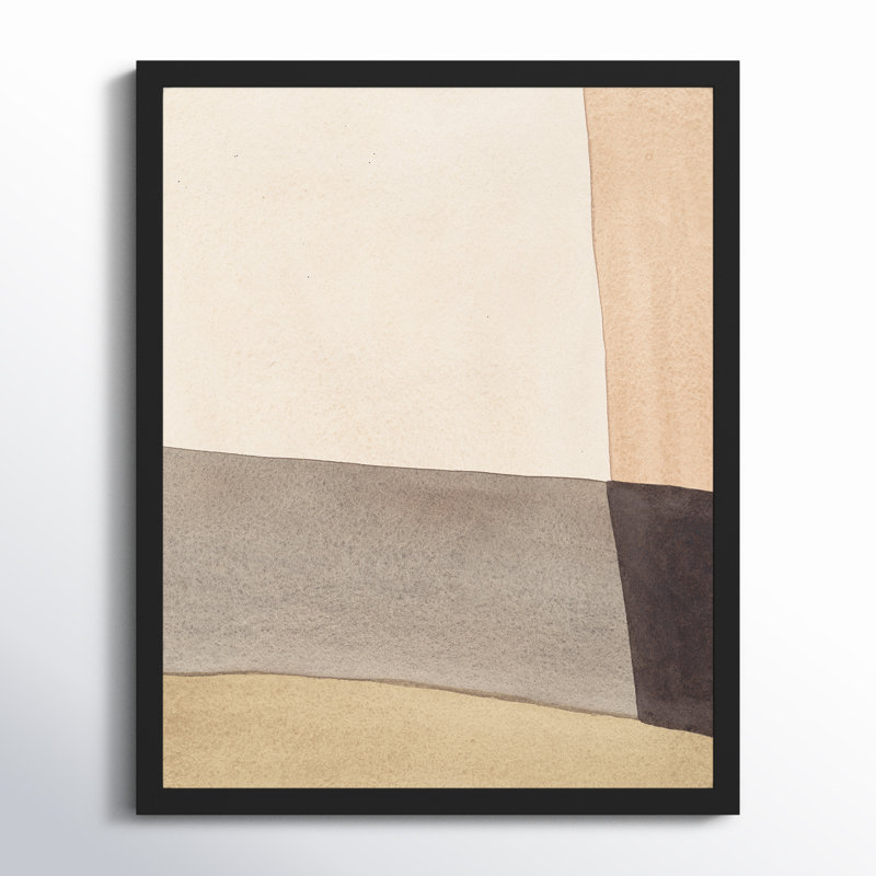 Overlapping 2 Painting by Julia Balfour, 25" H x 20" W x 1.25" D, Black Framed