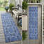 Tapis de couloir intérieur et extérieur bleu 8 po Denim