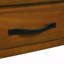 Petite table de coin triangulaire 33,8 po, table de coin en bois pour petits espaces / salon, table de bout à 3 niveaux avec pieds en bois massif
