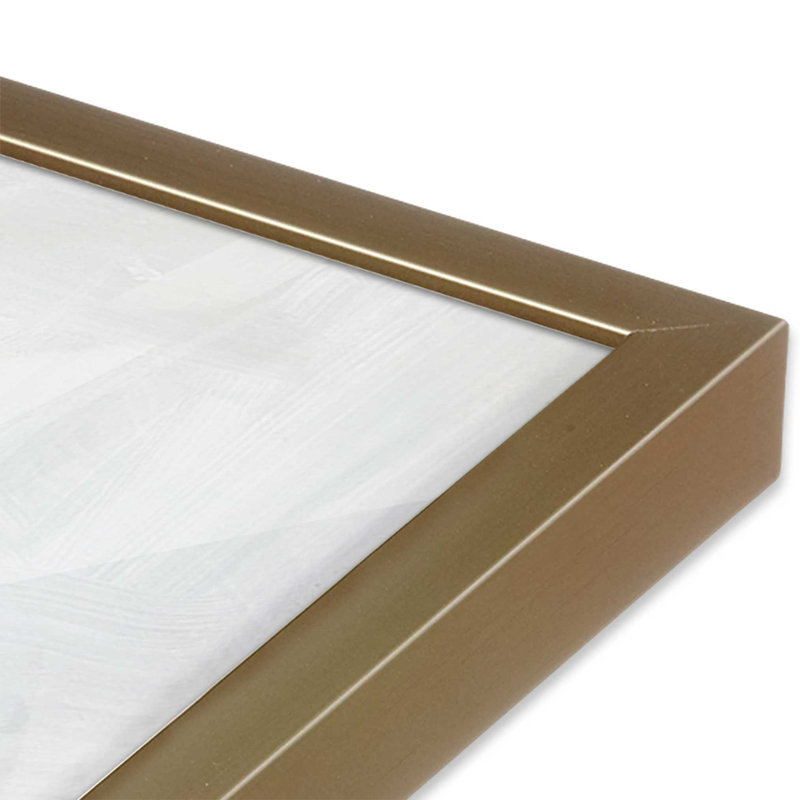 Ensemble de 2 impressions sur toile "Gentle Tides and Sky", Cadre doré brossé, H 17,5 po x l 33,5 po x P 1,25 po