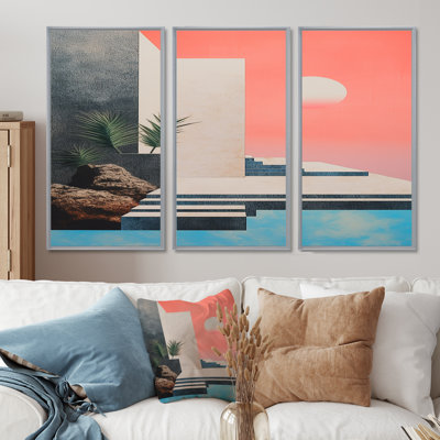 Katherina - ensemble d'art mural abstrait paysage