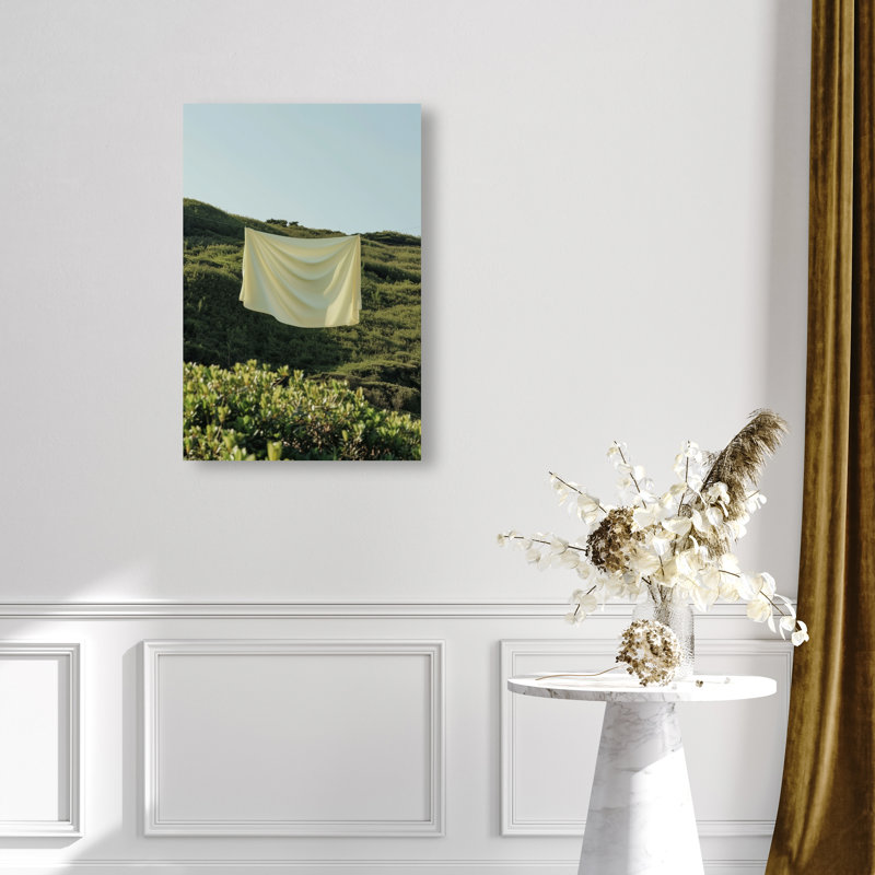 Floating Cotton II Canvas Bath & Laundry Print by Oliver Gal, Black Frame, 10 x 15, 45"H x 30"W, Gallery Wrapped
