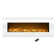 Ceana 50-inch Wall Mounted Electric Fireplace - Modern Fireplace with 10-Color LED Flames, 3 Backgrounds, Adjustable Brightness, and Remote Control by Northwest, White 
