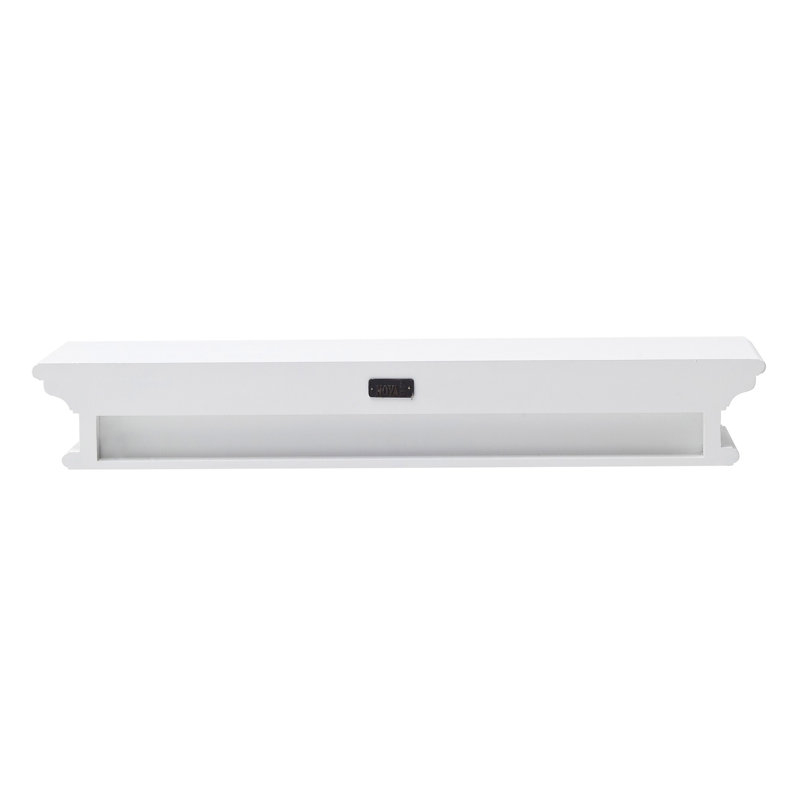 Tablette flottante avec bord vivant, Blanc classique