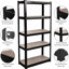 Vida Adjustable Height Shelving Unit-19298068-19298071