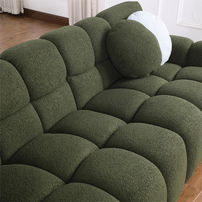 Kieayla 86.61'' Upholstered Boucle Sofa | Modern Comfort