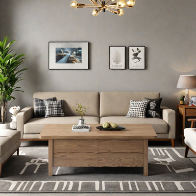New Chinese-style solid wood coffee table