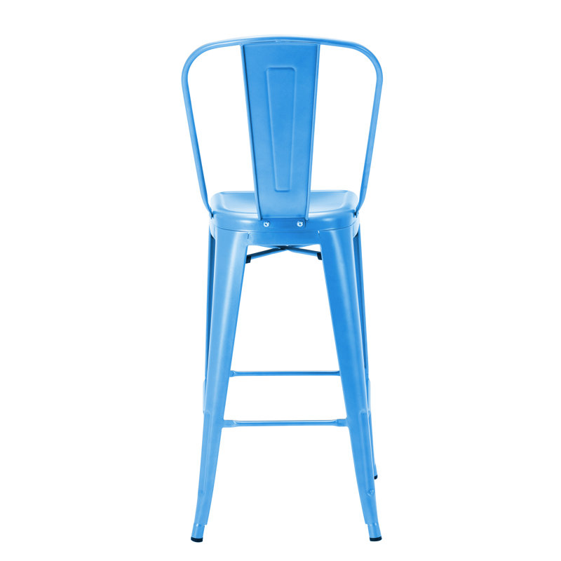 Tabouret de bar galvanisé Gainsborough, Bleu, 30 po