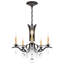 Vesca 5 Light 23in x 20in Chandelier in Ferro Black with Clear Heritage Handcut Crystals-273674627-273674636