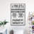 Proper Bathroom Rules Canvas Print-766405862