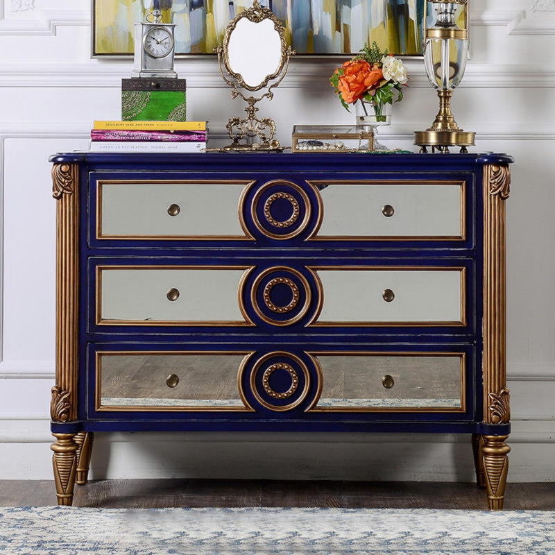 Buffet de salle à manger de haute qualité, Bleu/brun