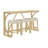 59 Inch Bar Table, Dining Table, Sofa Table With Power Outlet, 3 Upholstered Stools, 4 Piece Bar Table And Chair Set For Living Room, Dining Room, Kitchen-1789467001