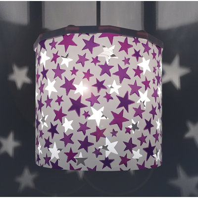 25cm H Plastic Drum Lamp Shade ( Spider )