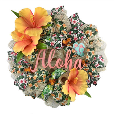 Couronne en maille 18 po Aloha