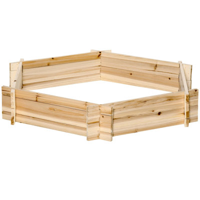 Wooden Hexagonal Screwless Planter