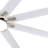 66 Inch Low Profile Ceiling Fan With Dimmable Lights And Smart Remote Control 6 Speed Reversible Noiseless DC Motor For Indoor