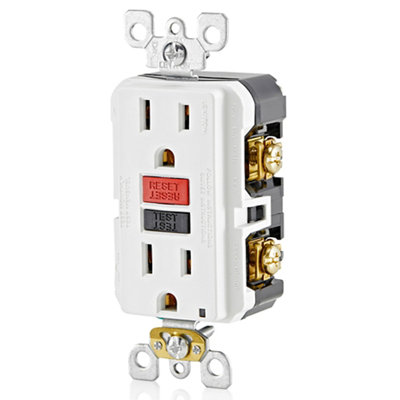 Ensemble de 1 prise de courant de 5 à 15 R 15 gallons pour bloc de courant de 15 ampères Levlock SmartlockPro de Leviton