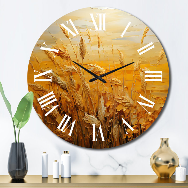 Kamouri - Horloge murale paysage abstrait, Grand