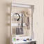 Armoire à chaussures à miroir avec 3 tiroirs rabattables