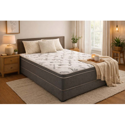 Grand matelas hybride en bambou 10 po