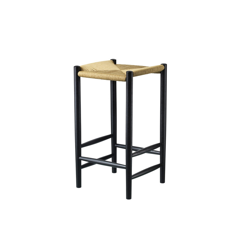 J164C by Jørgen Bækmark, Counter Stool (27"Seat Height), Jet Black
