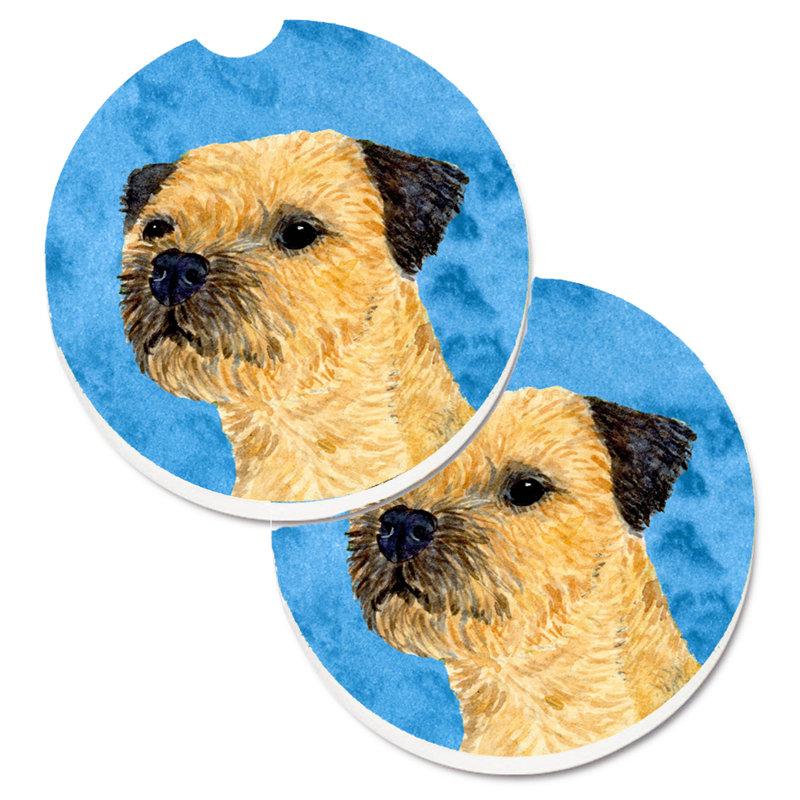 Sous-verre barbu collie voiture, Border Terrier