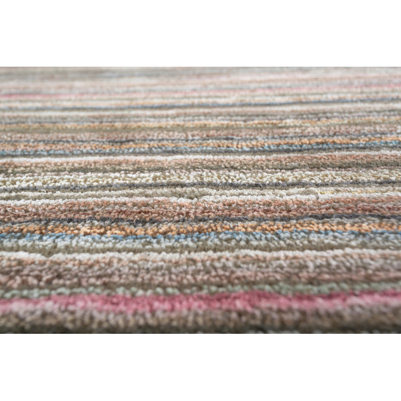 Rajaun Striped Hand Tufted 185cm X 275cm Area Rug