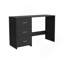 Bureau d'écriture, 3 tiroirs, noir