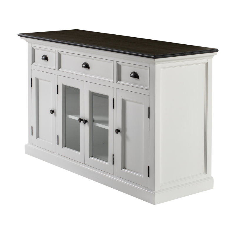 Guildford 57.09'' Sideboard, White/Black